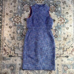 J Crew Made in Italy Business Professional Tweed Pencil Dress Women's Size 0